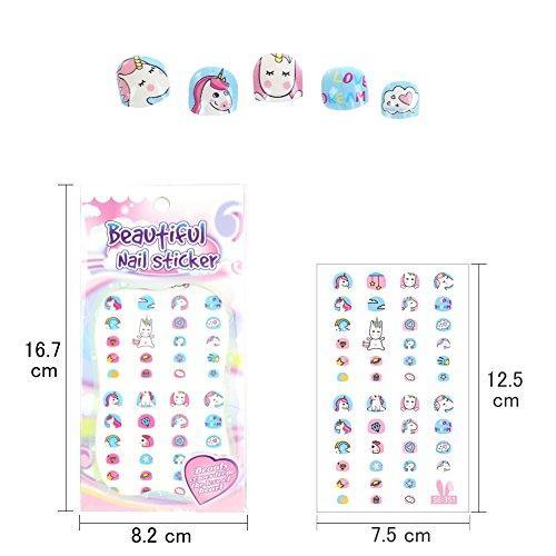 200 type ultra-thin, piled paste birthday party to choose Fanoshon character design only manicure set children seal sticker female holiday stick nail seal Unicorn cute children