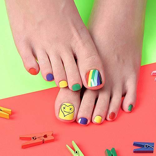 [ENVYLOOKZINIPIN] just put the foot nail seal for long-lasting foot nail seal nail strip nail wrap fashionable design _FA00048