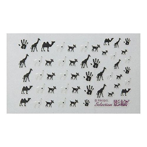 Purijeru nail seal sticker seal "shadow" 10-sheet set