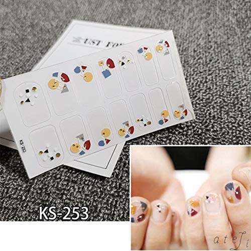 Just put ANPHSIN nail seal 10 pieces set manicure nail art nail wrap nail sticker nail accessories women easily Ladies gifts gift glamorous cute popular fashionable nail parts