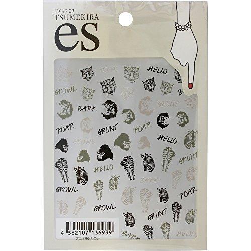 TSUMEKIRA (Tsumekira) nail seal es animal silhouette ES-SLE-101 multi-color