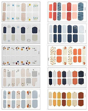 Just put ANPHSIN nail seal 10 pieces set manicure nail art nail wrap nail sticker nail accessories women easily Ladies gifts gift glamorous cute popular fashionable nail parts