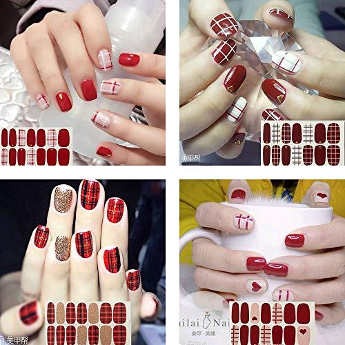 Just put nail seal 12 pieces set nail wrap nail sticker nail accessories women simple ladies present gift cute popular fashionable nail parts (10132)