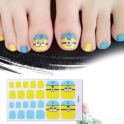 Nail sticker only manicure nail art nail wrap nail accessories women ladies present gift cute popular fashionable senior nail seal -6 sheets stick toenail