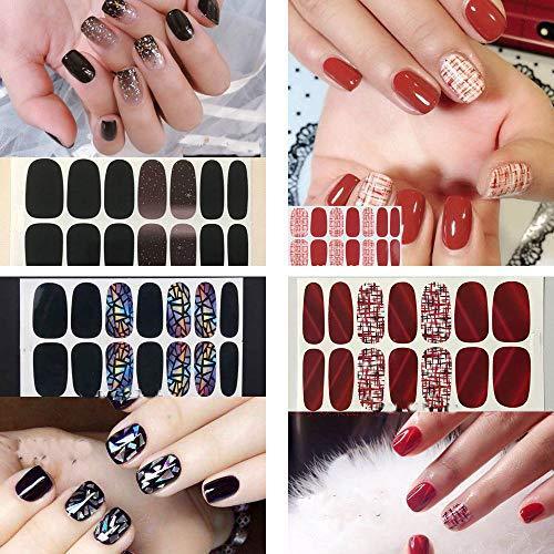 Nail just stick seal 12 pieces set nail wrap nail sticker nail accessories women simple ladies present gift cute popular fashionable nail parts 10053