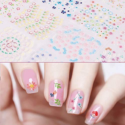 oAuLrX 90 sheets Nail Art seal Mini Nail for cute manicure nail sticker