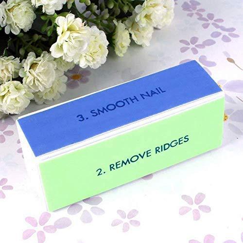 4-piece nail buffer block, nail art Gel suit for tips home salon of buffer sanding block nail file sanding block 4-way nail buffer Manicure Nail Art