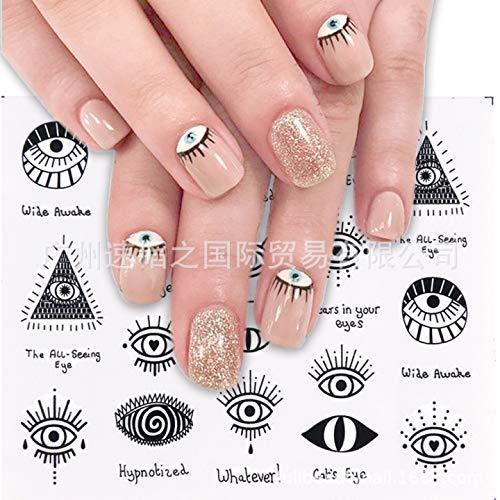 19 pieces Nail Art seal Hamizu manicure set women just stick decals water transfer stickers 3D, girl, Children's ultra-thin children nail sticker cute work or casual nail decoration 10043