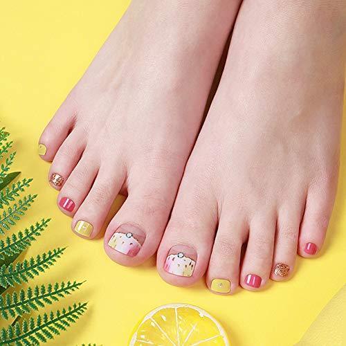 [ENVYLOOKZINIPIN] just put the foot nail seal for long-lasting foot nail seal nail strip nail wrap fashionable design _FA00016