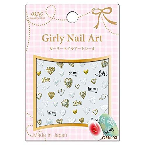 BN girly nail seal GRN-03 Heart (1 seat)