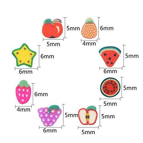 CCINEE slice parts slice stick nail art sticker fruit cut Neirudeko Dekopatsu nail care set nail supplies accessories fruit 35g set