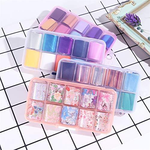 10 seal Sakura spring starry sky nail foil Neirudeko sticker nail art foil (22)