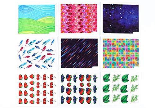 21 pieces Nail Art seal Hamizu decal water transfer sticker Hahana style Women, Girls, Children's ultra-thin children nail sticker cute work or casual nail decoration 10193