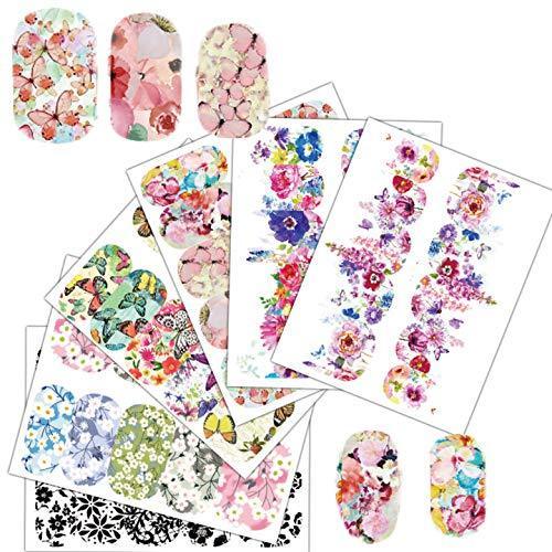 25 pieces Nail Art seal Hamizu decal water transfer sticker Hahana style woman, girl, ultra-thin children nail stickers for children cute work and Kajua (10191)