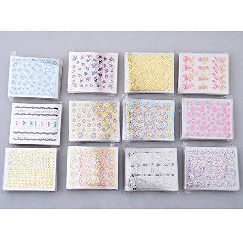 Just want 50 pieces set nail stickers nail breeds cute nail ornament 3D nail seal tape nail parts nail over seal this year epidemic native pattern nail sticker random pattern stick