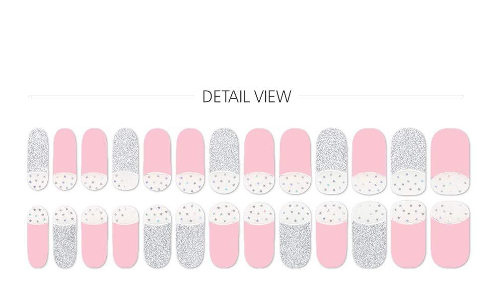 [ENVYLOOKZINIPIN] long-lasting manicure nail strip nail wrap stylish design just put gel nail seal _KA00047