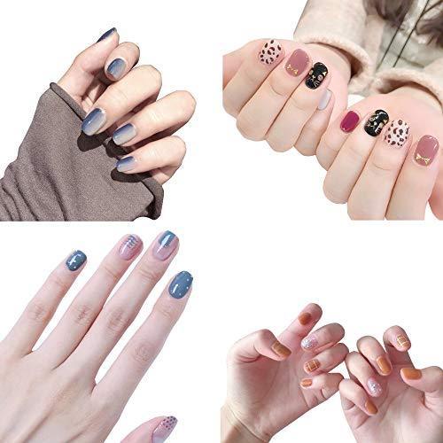 -2 sheets just put nail stickers nail polish