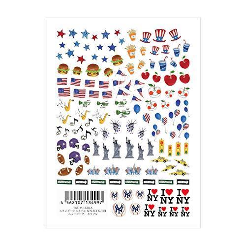 TSUMEKIRA (Tsumekira) nail seal New York colorful NN-NYK-101 1 sheet