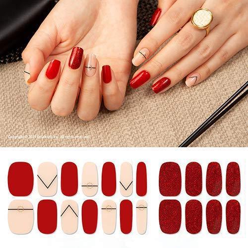 [GELATO FACTORY. ] Just stick Premium nail seal [Red Martini] 100% gel polish manicure gel nails nail chip seal nail parts self-nail