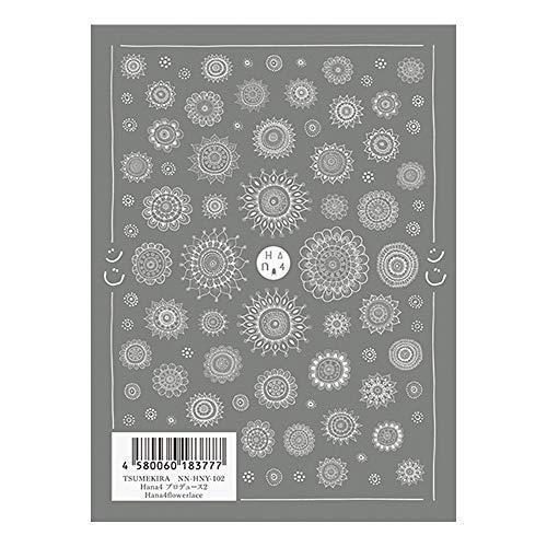 TSUMEKIRA (Tsumekira) nail seal Hana4 produce 2 Hana4flowerlace NN-HNY-102 multi-color
