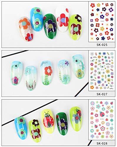 14-sheet set Ins popular cute nail seal children adult nail sticker green materials flower / strawberry / fruit / rainbow, etc.