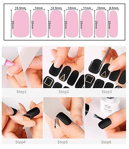 Just put ANPHSIN nail seal 15 pieces set manicure nail art nail wrap nail sticker nail accessories women easily Ladies gifts gift glamorous cute popular fashionable nail parts