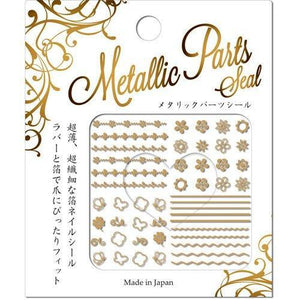 BN Nail seal metallic parts flowers, butterflies GPS-6