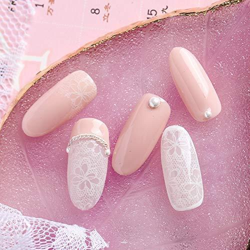 10 seal white nail foil lace white flowers in spring starry sky Neirudeko sticker nail art foil 50cm (11-20)