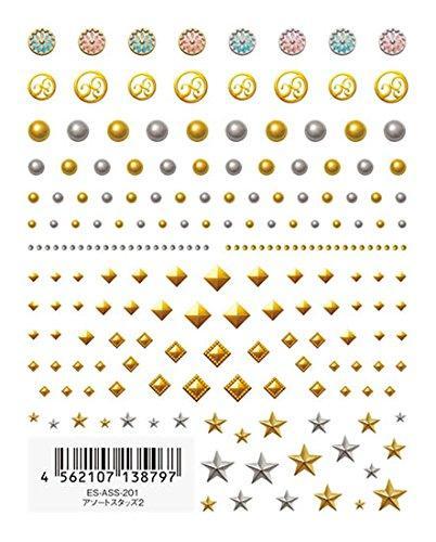 TSUMEKIRA (Tsumekira) nail seal es assorted studs 2 ES-ASS-201 multi-color