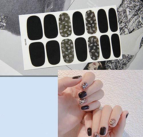 Set six manicure just put nail seal Nail Art nail sticker nail accessories women simple ladies present gift cute popular fashionable senior (j)