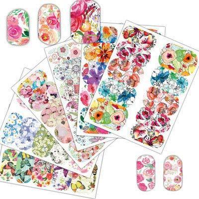 25 pieces Nail Art seal Hamizu decal water transfer sticker Hahana style woman, girl, ultra-thin children nail stickers for children cute work and Kajua (10191)