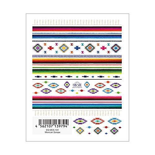 TSUMEKIRA (Tsumekira) nail seal es Mexican Sarape ES-MES-101 multi-color