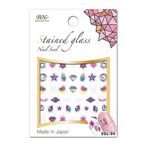 BN stained glass nail seal SGL-04 Dream Party (1 seat)