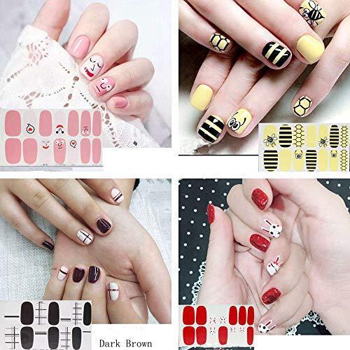 Just put nail seal 12 pieces set nail wrap nail sticker nail accessories women simple ladies present gift cute popular fashionable nail parts (10121)