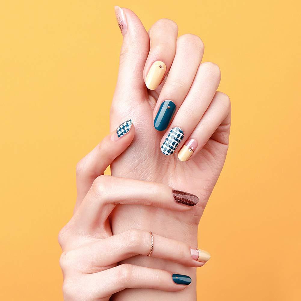 [ENVYLOOKZINIPIN] long-lasting manicure nail strip nail wrap stylish design just put gel nail seal _KA00368