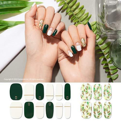 [GELATO FACTORY. ] Premium Nail seal [deep green shell] just put 100% gel polish manicure gel nails nail chip seal nail parts self-nail