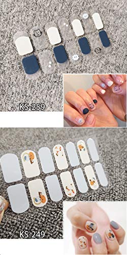 Just put ANPHSIN nail seal 10 pieces set manicure nail art nail wrap nail sticker nail accessories women easily Ladies gifts gift glamorous cute popular fashionable nail parts