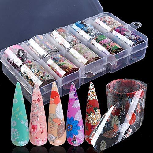 10 seal Sakura spring starry sky nail foil Neirudeko sticker nail art foil (22)