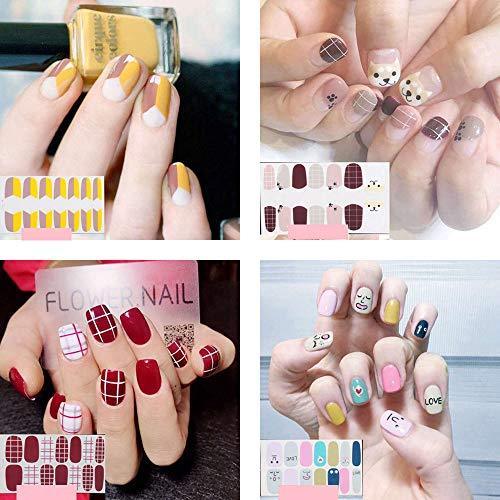 Just put nail seal 12 pieces set nail wrap nail sticker nail accessories women simple ladies present gift cute popular fashionable nail parts (10125)