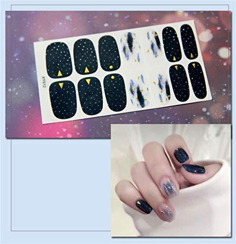 -8 sheet just put nail stickers nail polish nail art nail wrap nail accessories women ladies present gift cute popular fashionable senior nail seal