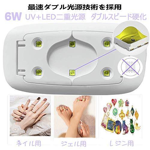 UV Light LED Nail Dryer Gel nail LED light curing light timer that can be set folding hands and feet and can also be used human-sensitive UV and LED double Light Gel nail (White)