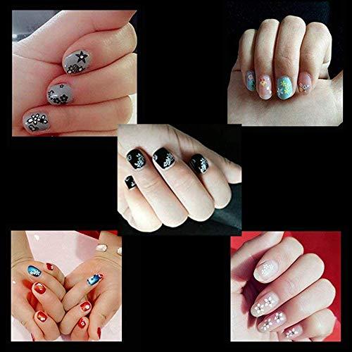 90 sheets nail art seal floral nail sticker 3D nail seal cute mixed floral nail seal popular girl, child ultra-thin nail sticker tweezers with a single