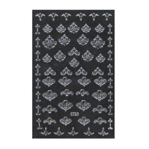 Nail seal 3D nail sheet fashion nail metallic seal 52 (nail products)