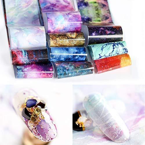 10 seal 50cm laser starry sky nail foil Neirudeko Utateshirushi stickers nail art foil