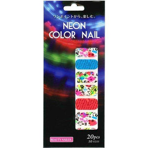 Beauty Naylor Nail seal sticker nail art kit neon color nail NEO-4