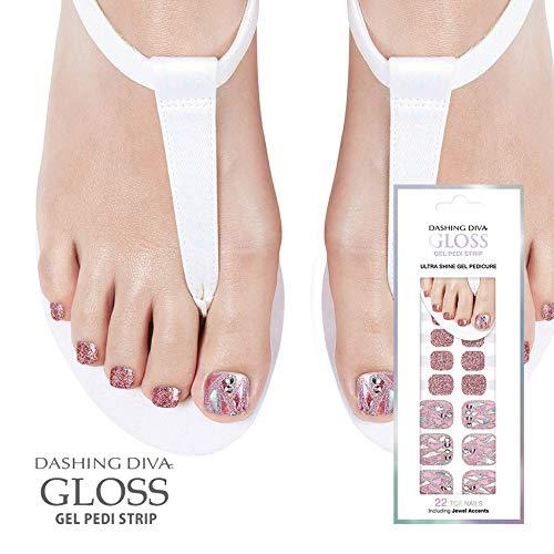 Dasshingude I Bas gross Gel Pedy strip DASHING DIVA Gloss Gel Pedi Strip GPS21-DURY + Original Gel nail seal