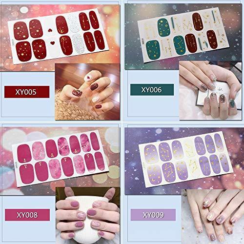 [16 pieces set] nail sticker nail wrap women ladies Manicure Nail Art Nail accessories nail design self nail cute nail seal fashionable gift gift