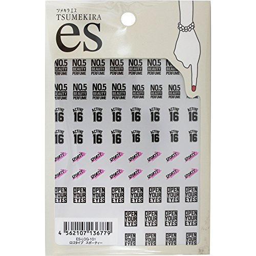 TSUMEKIRA (Tsumekira) nail seal es logo type sporty ES-LOG-101 multi-color