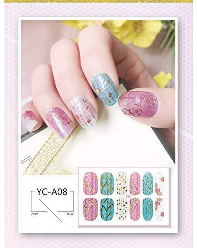 ANPHSIN nail seal 16 piece set - put some lame gradient transparent Glossy just gorgeous manicure nail art nail wrap nail sticker nail accessories cute popular fashionable nail