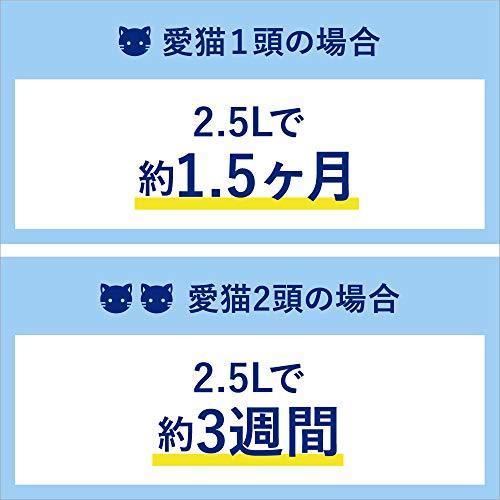 Both Kao Nyan clean toilet deodorant and antibacterial chip minimum of grain 2.5L × 6 pieces (case volume) [cat sand]